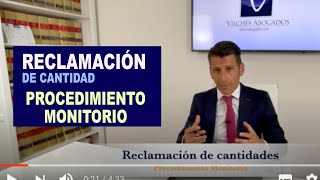 Procedimiento Monitorio  |  Reclamación de Cantidad  | Vilches Abogados Madrid