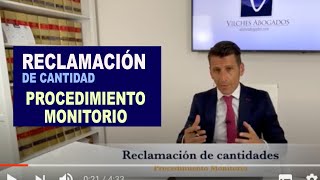 Procedimiento Monitorio Reclamación De Cantidad Vilches Abogados Madrid