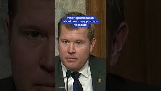 Pete Hegseth boasts about how many push ups he can do