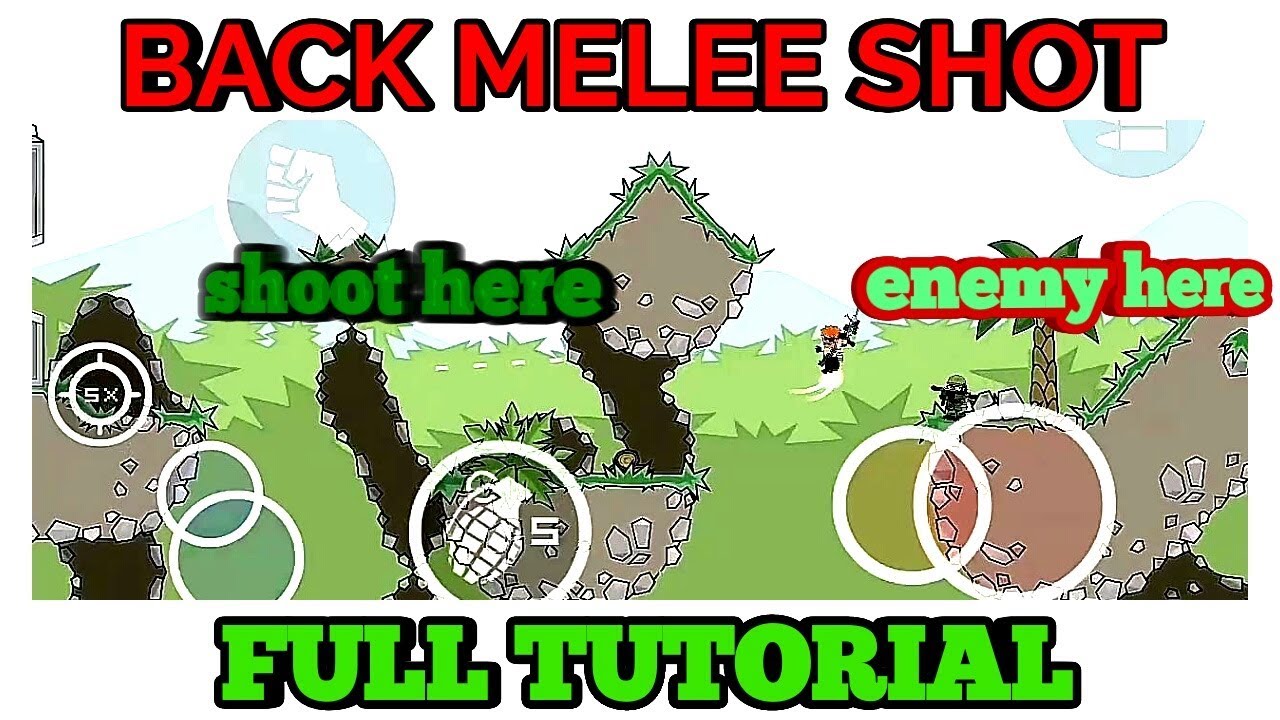 MINI MILITIA : Back Melee Shot  FULL TUTORIAL (DoodleArmy2) by Redeemer