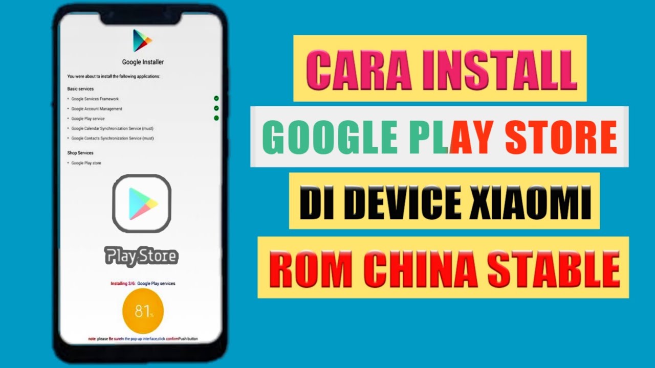 Cara Install play store Xiaomi Rom China YouTube