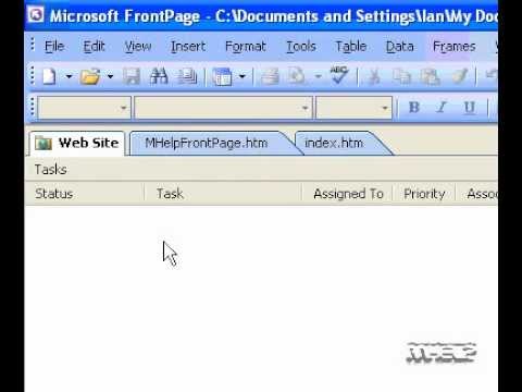 Microsoft Office FrontPage 2003 Create a task on a web page or site