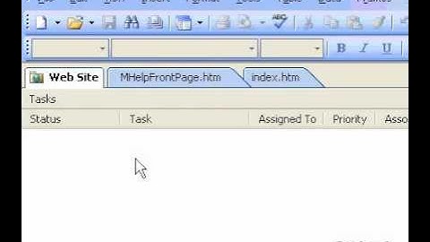 Microsoft Office FrontPage 2003 Create a task on a web page or site