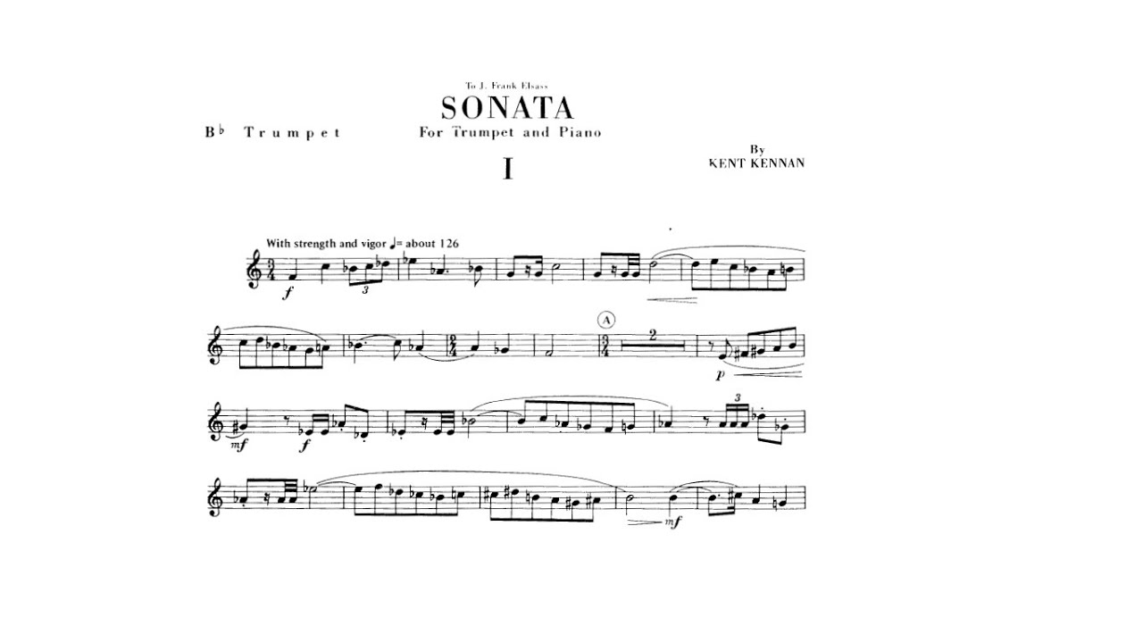 Kent Kennan: Trumpet Sonata (Emerson Head, trumpet) I