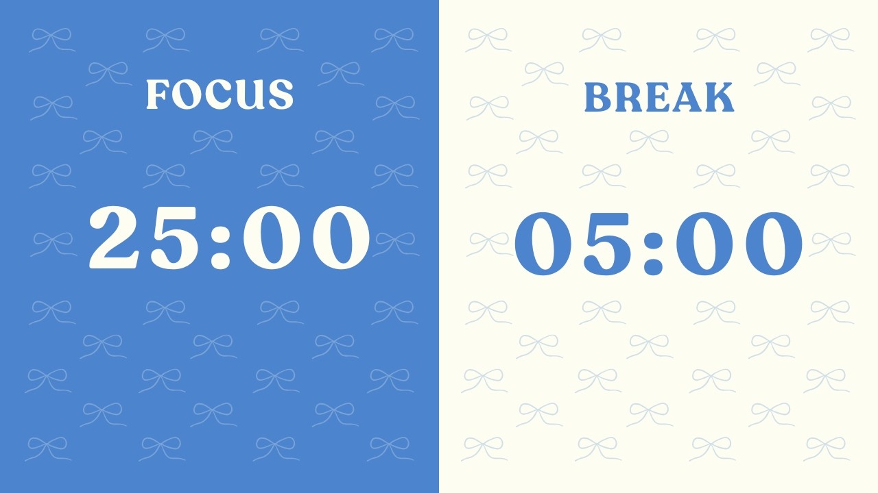 [Day 41] 25/5 Pomodoro Timer – 3 Hours Study | No Music | Deep Focus ...
