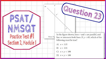 PSAT / NMSQT Question 23 from  Practice Test 1 Section 2 Module 1