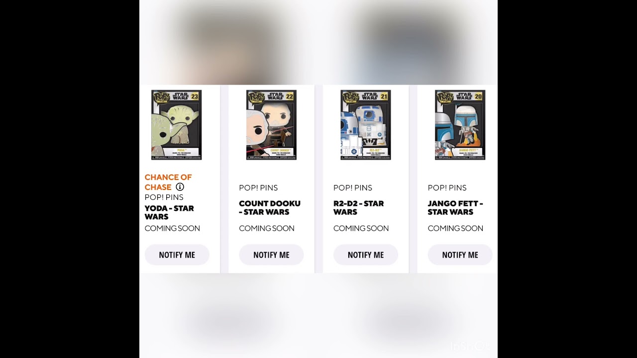 Star Wars funko pins 