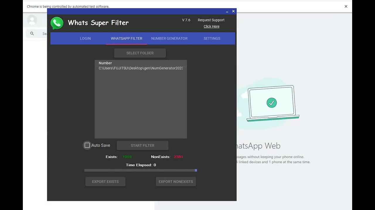 Turbo Whatsapp Number Filter Software Lastest Version 7.8 2023🔥😍