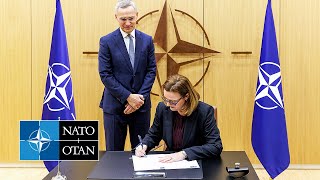 NATO signing ceremony for a major new investment in artillery ammunition, 23 JAN 2024