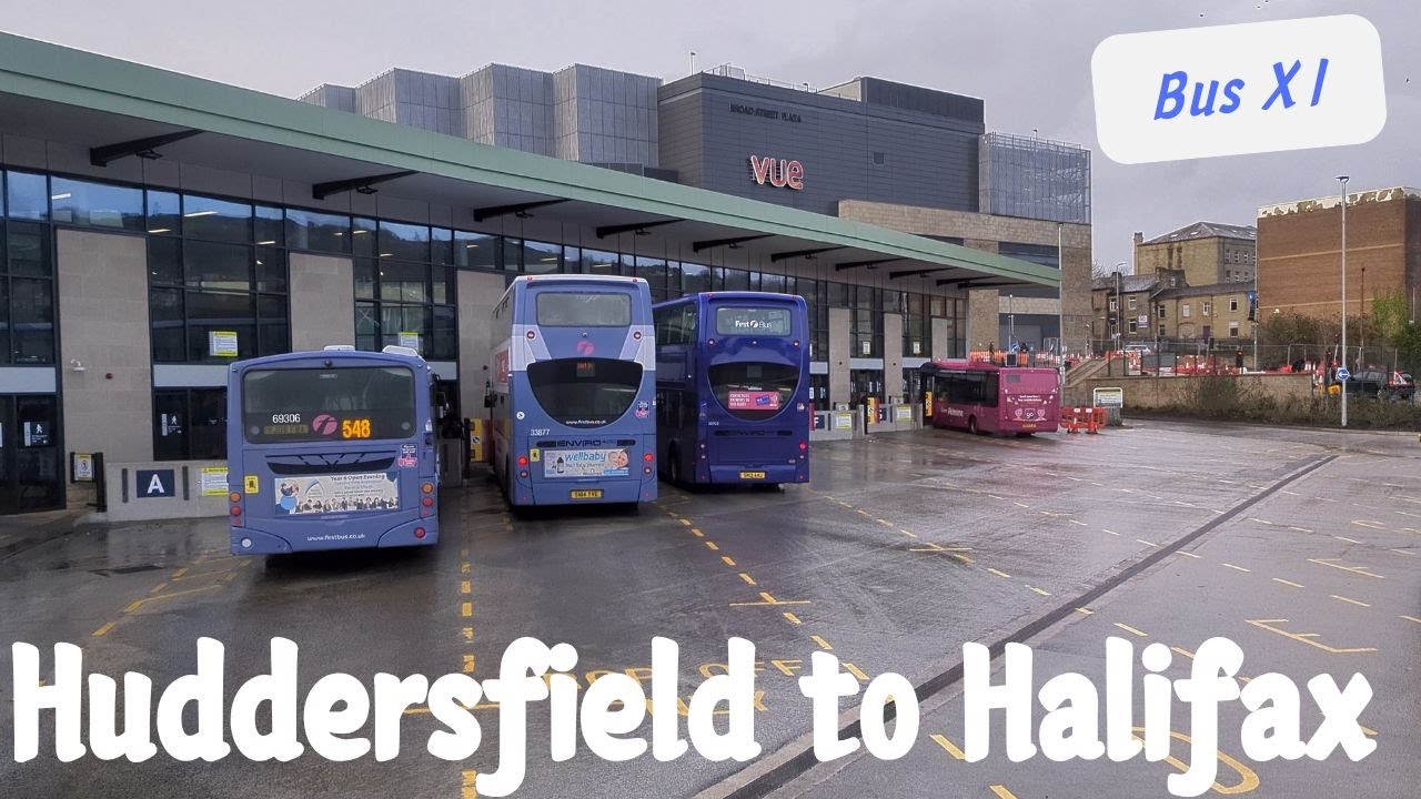 Winter rain in West Yorkshire | X1 Huddersfield to Halifax | December 2024