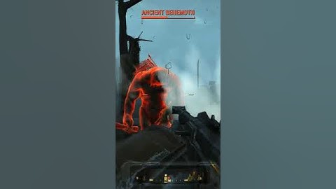 Fallout 4 killing an ancient behemoth #fallout #rpg #gaming #gameplay #fallout4 #falloutgame #shorts