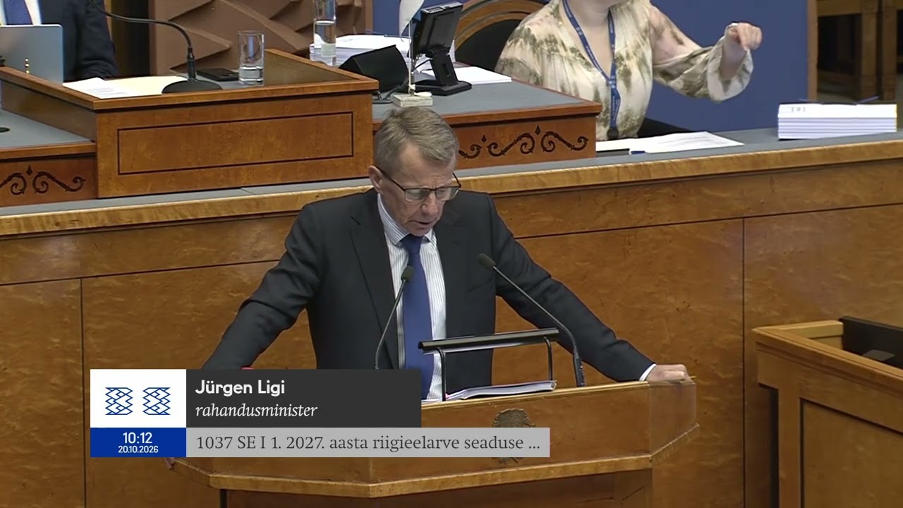 Riigikogu istung, 20.10.2026