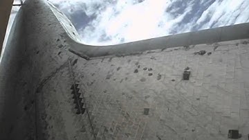 STS-135: Solid Rocket Booster Left Forward Camera Video - NASA Space Shuttle Atlantis Laun