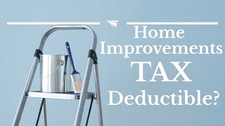 Is home improvement loan interest tax deductible?