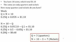 Coin combination Algebra