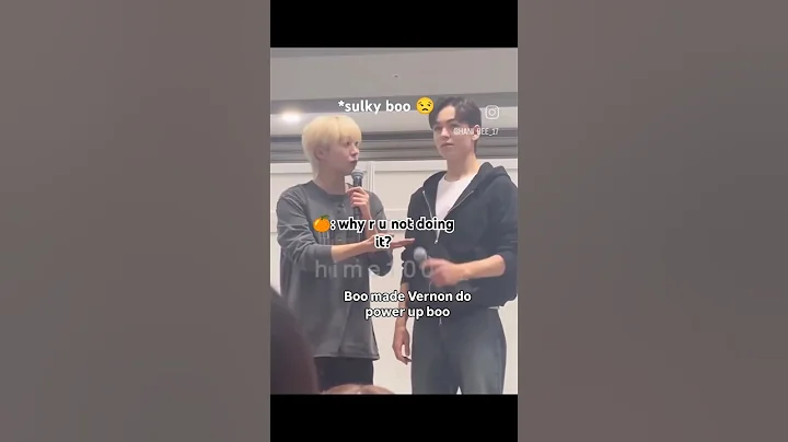 Silly vernon with his sulky baby boo🍊🤭#seventeen #shortsfeed #svtcarat #vernon #seungkwan #svt