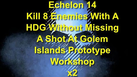 Ghost Recon Breakpoint : Echelon 14 : 8 Kills With A HDG Without Missing - Prototype Workshop x2