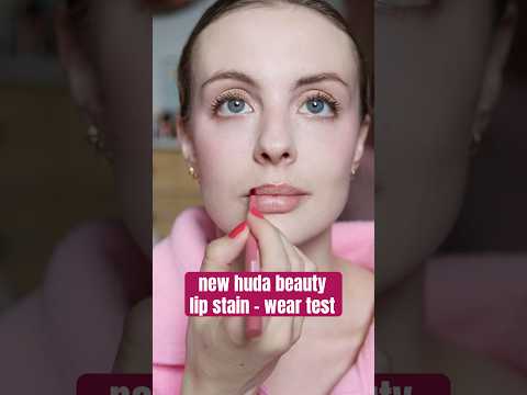 new huda beauty lip stain wear test