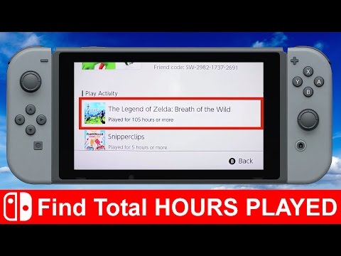 Nintendo Switch - How to - Find total hours played on Zelda and other games