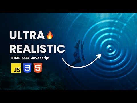 Realistic Water Ripple Effect Javascript Full Tutorial