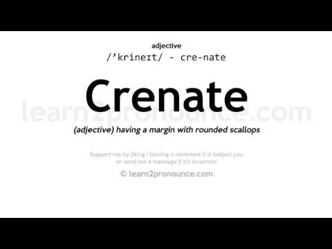 Vídeo: És crenate un adjectiu?