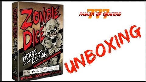 ZOMBIE DICE-HORDE EDITION UNBOXING