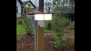 Installing Defiant 2 Head Solar Motion LED Flood Light