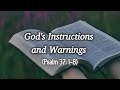 Gods instructions and warnings  ptr glenda siclegen