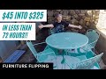 Furniture Flipping a Wrought Iron Patio Set, Turning $45 into $325!