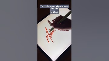 This is how your signature can look like, Michael #shorts
