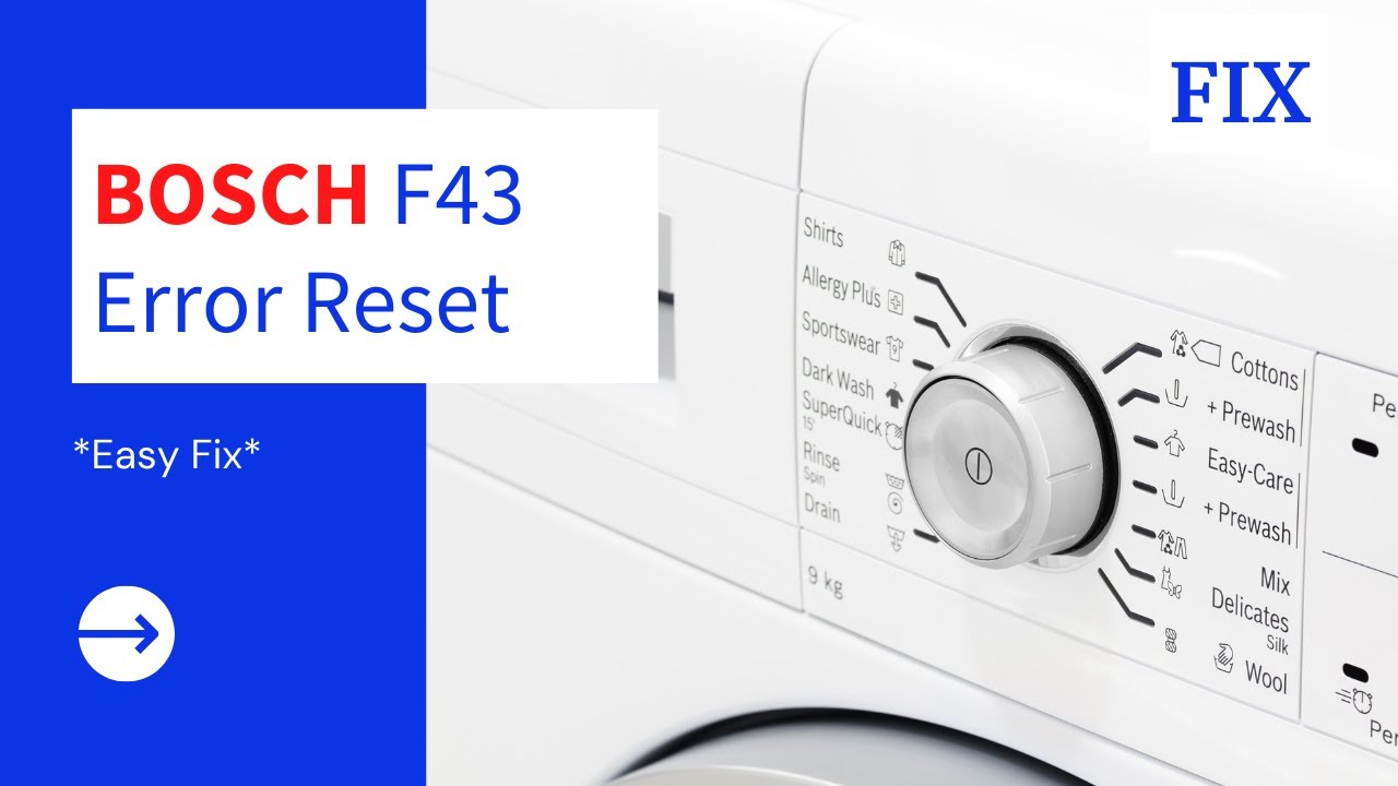 reset lavadora Bosch Siemens