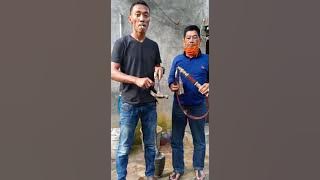 Tes pedang samurai selendang Jepan asli