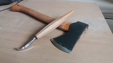 Robin Wood spoon knife and Hultafors Classic Trekking axe review