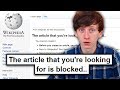 I got permanently banned from wikipedia