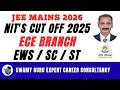 JEE MAINS 2026 🚨 NIT ECE Cutoff 2025 | SC/ST/EWS Category Full Analysis 💥 Don’t Miss!
