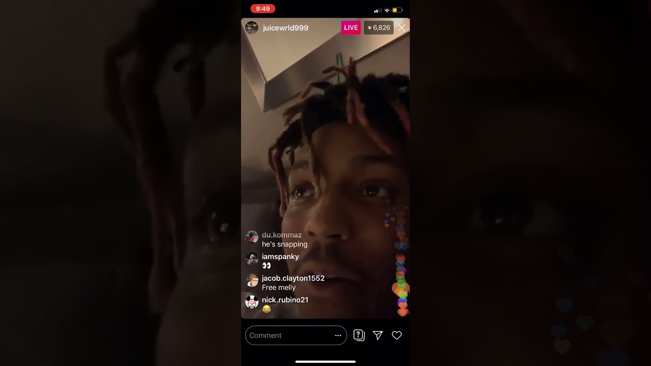 Juice Wrld Freestyle on Instagram live YouTube