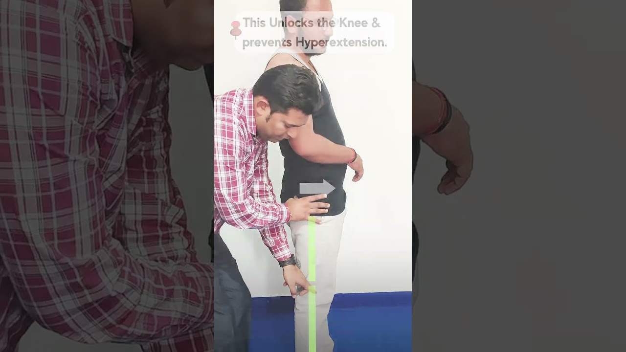 GAIT TRAINING FOR STROKE PATIENTS. PREVENT KNEE HYPERTENSION  #paralysisrecovery #paralysistreatment