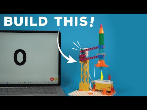 How to build and program a LEGO Rocket with SPIKE Essential