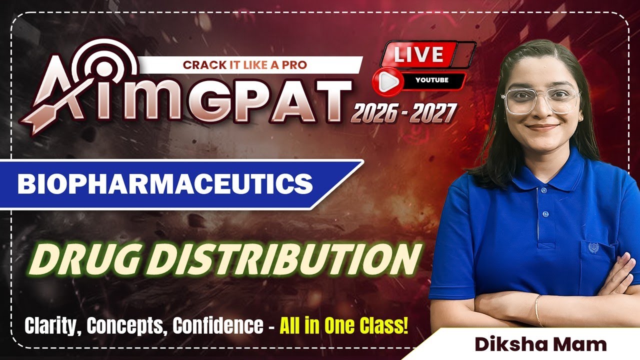 Цель GPAT 2026-2027🎯Тема: Биофармацевтика — Дистрибуция лекарств | Ясность, концепция и уверенность