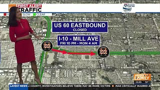 Parts of US 60, Loop 101 to close for weekend construction