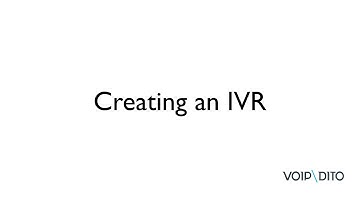 Creating IVR in 90 seconds - VoIPdito