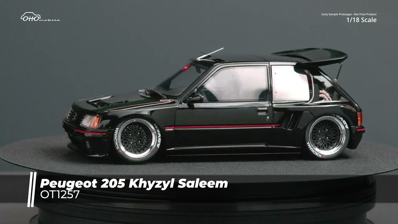video Machetă Peugeot 205 Khyzyl Saleem 1:18 Otto Models