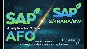 Hoe SAP-AFO verbinden met S/4HANA/BW | AFO-inloghandleiding voor beginners | Snel starten | #sap ...
