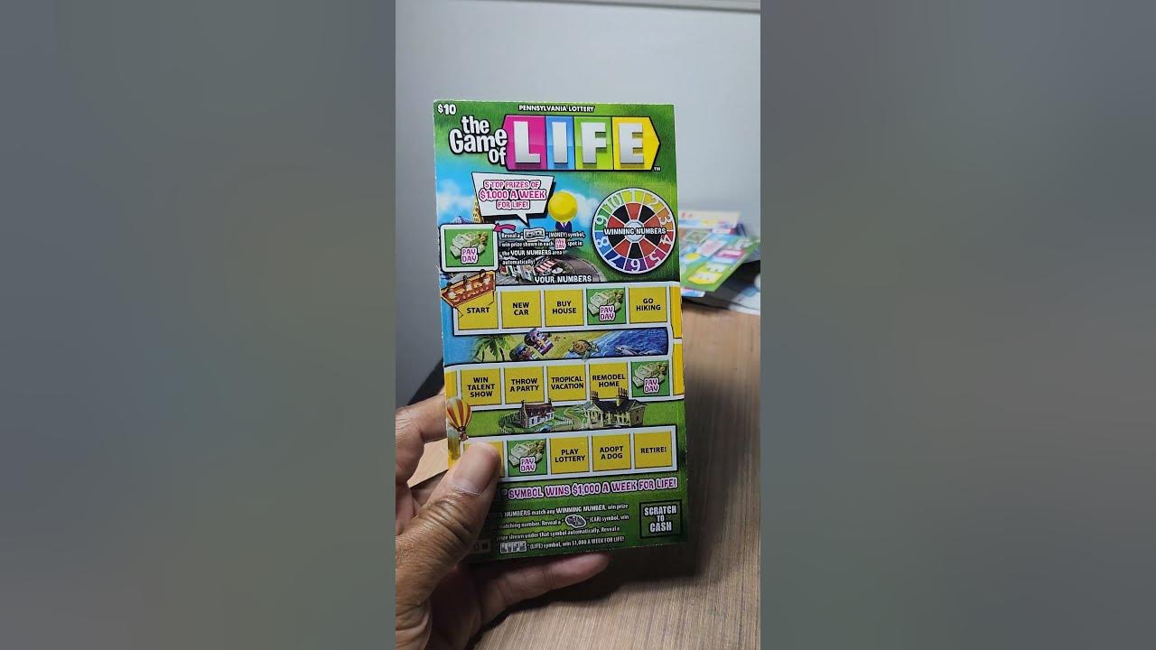 600-of-the-game-of-life-scratch-off-tickets-pa-lottery-shorts-youtube