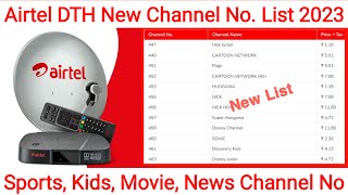Airtel DTH Channel Number List with Price | Airtel Digital TV Channel List 2023 | Airtel Dish TV