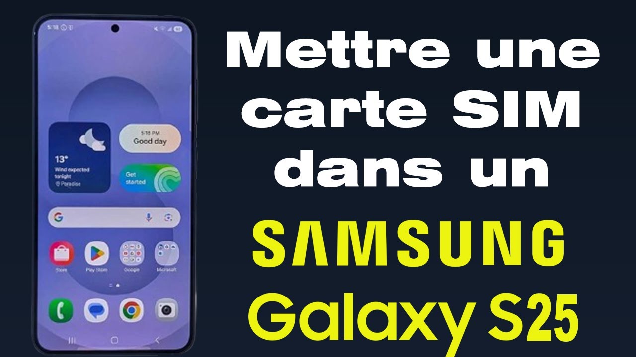 Comment insérer une carte SIM dans un Samsung S25 📱💡