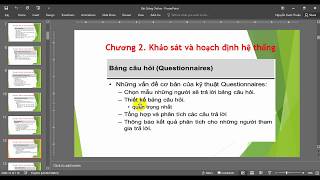 Khóa học Phân tích và thiết kế hệ thống thông tin -  Buổi 1