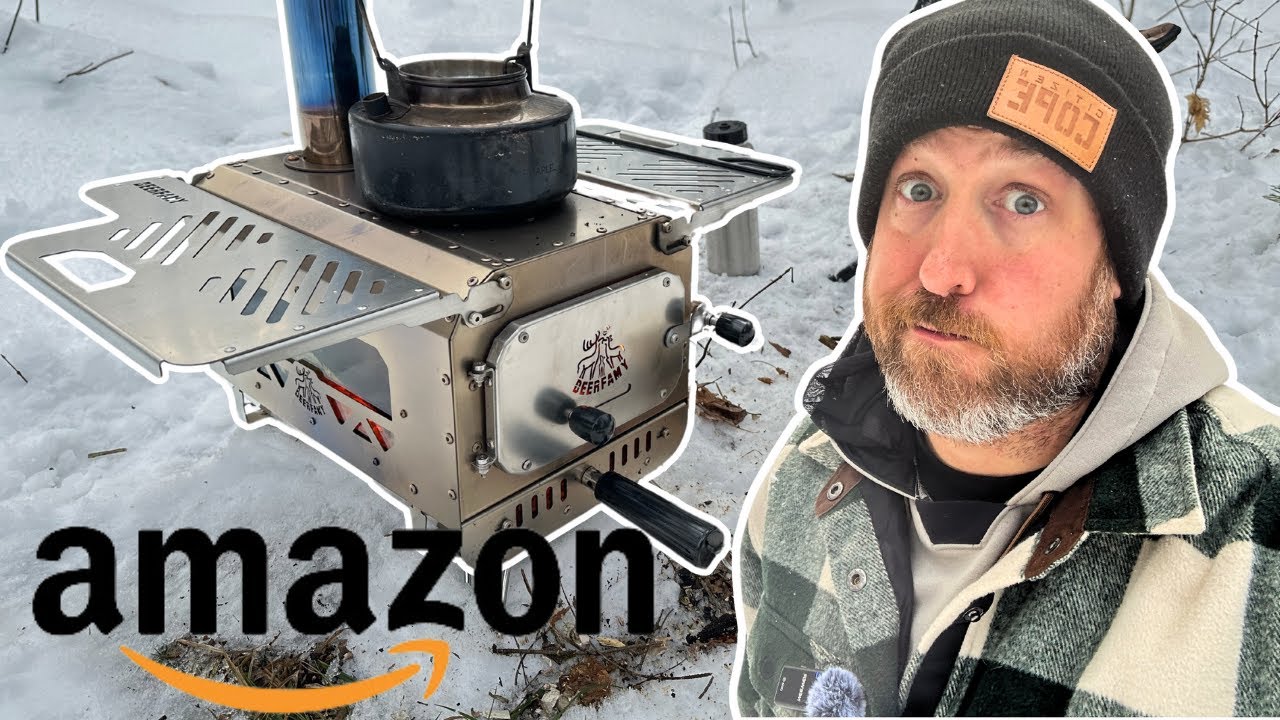 Je test un poêle pour hot tent acheté sur amazon!