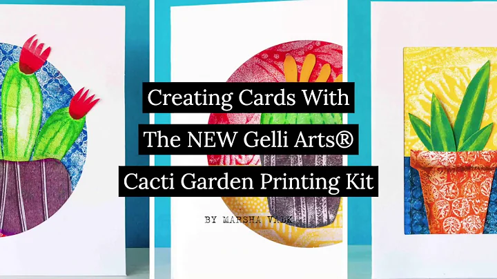 Gelli Arts  Gel Printing with the Cacti Garden Pri...