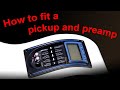 How to fit a piezo pickup and preamp into an acoustic guitar. The LC-5
